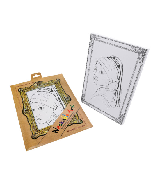 Funny Mat - Washable Art // Johannes- Vermeer - Girl With a Pearl Earring