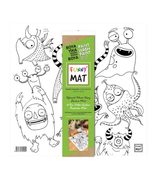 Funny Mat - Kare // Sevimli Canavarlar