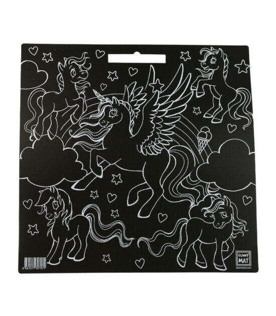 Funny Mat Black (Tebeşirli) // Unicorn