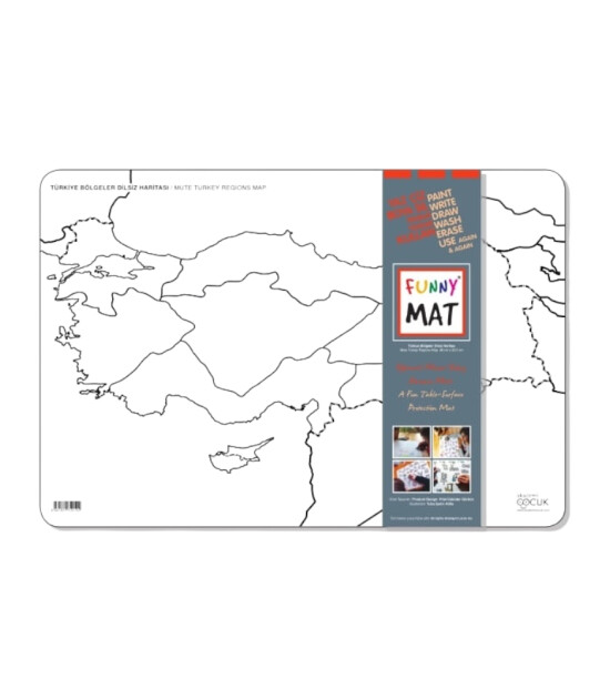 Funny Mat // T&uuml;rkiye B&ouml;lgeler Dilsiz Haritası