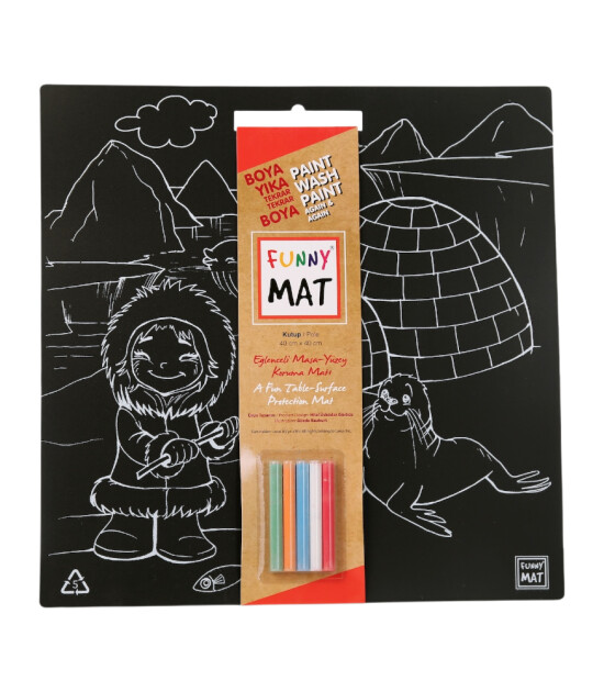 Funny Mat Black (Tebeşirli) // Kutup