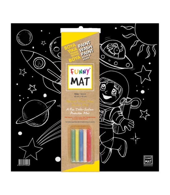 Funny Mat Black (Tebeşirli) // Uzay