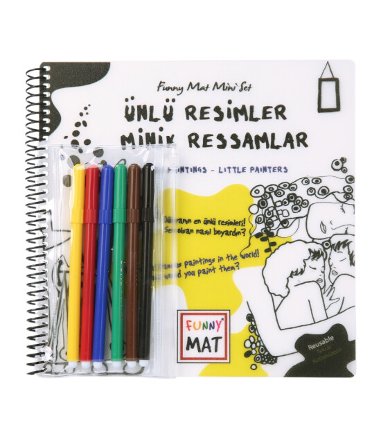 Funny Mat - Mini Set (Kalemli) // Ünlü Resimler Minik Ressamlar