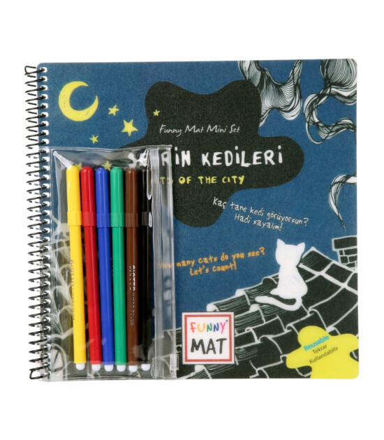 Funny Mat - Mini Set (Kalemli) // Şehrin Kedileri