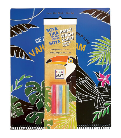 Funny Mat - Mini Set Black (Tebeşirli) // Vahşi Yaşam