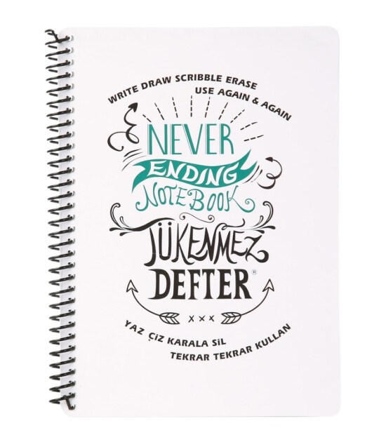 Tükenmez Not Defteri (15x21 cm) // Never Ending