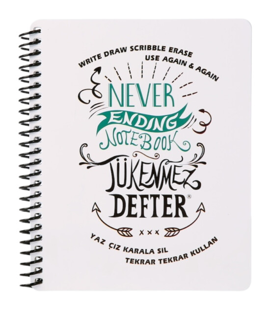 Tükenmez Not Defteri (13x16 cm) // Never Ending