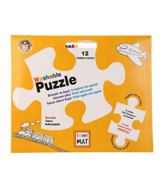 Funny Mat Washable Puzzle // Taşıtlar