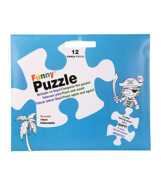 Funny Mat Washable Puzzle //  Korsan Adası