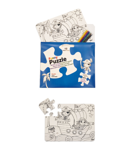 Funny Mat Washable Puzzle //  Korsan Adası