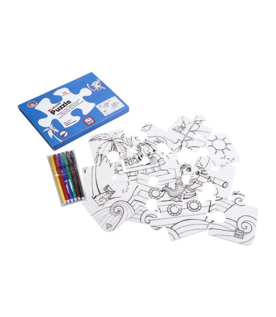 Funny Mat Washable Puzzle //  Korsan Adası