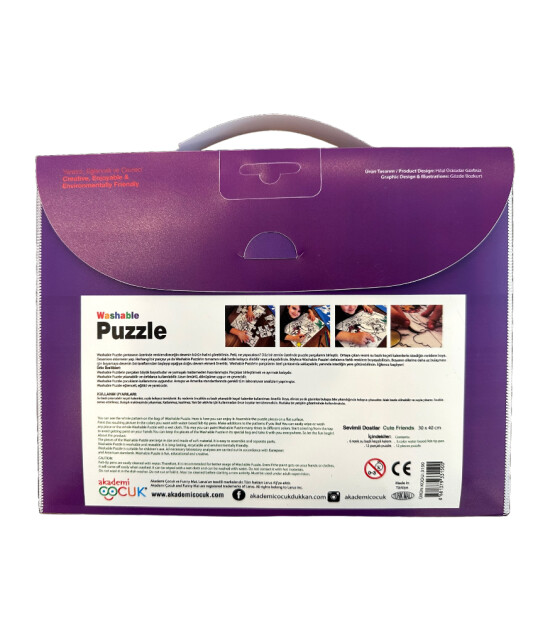 Funny Mat Washable Puzzle // Sevimli Dostlar