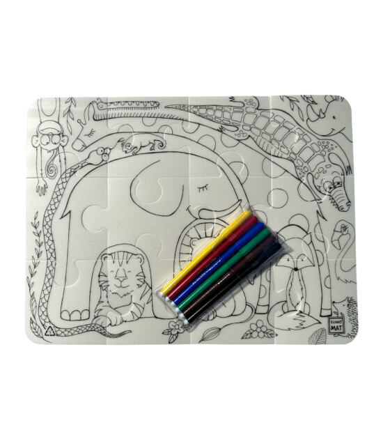 Funny Mat Washable Puzzle // Sevimli Dostlar