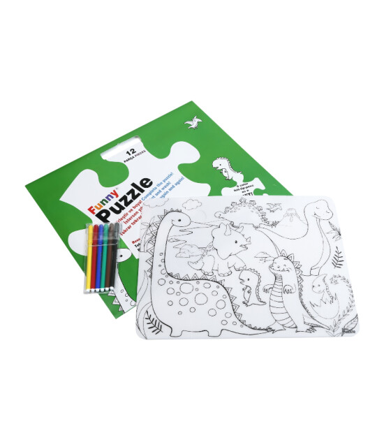 Funny Mat Washable Puzzle // Dinozor Çağı