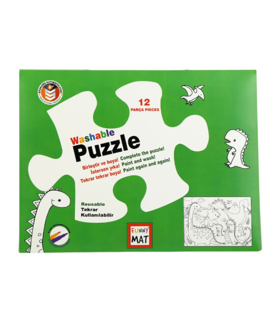 Funny Mat Washable Puzzle // Dinozor Çağı