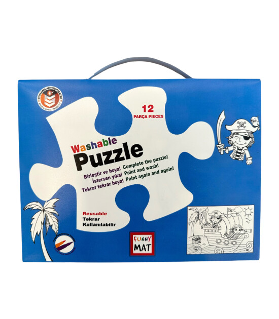 Funny Mat Washable Puzzle // Korsan Adası