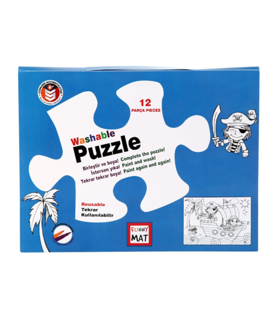 Funny Mat Washable Puzzle // Korsan Adası