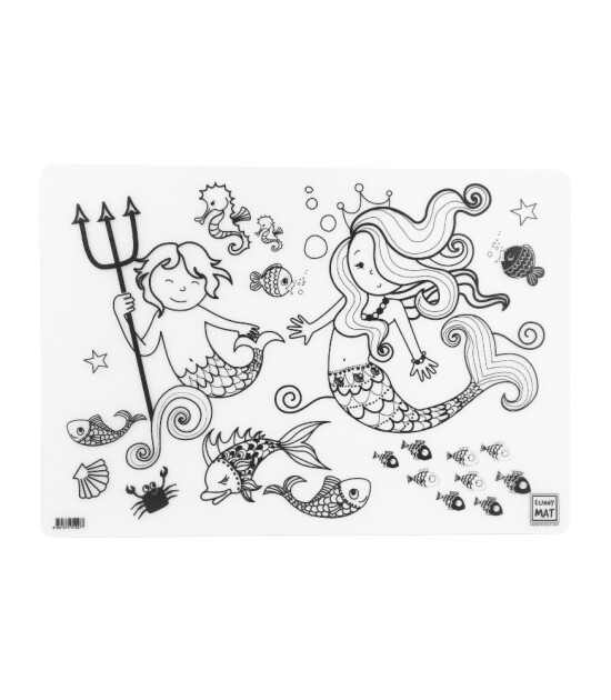 Funny Mat Set // Unicorn & Deniz Kızı (6 Kalem)