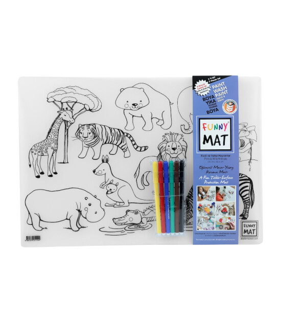 Funny Mat Set // Evcil & Vahşi Hayvanlar (6 Kalem)