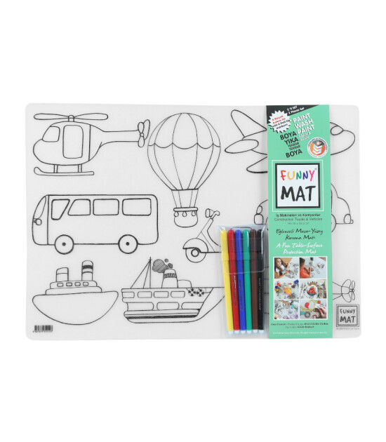 Funny Mat Set // İş Makineleri & Taşıtlar (6 Kalem)