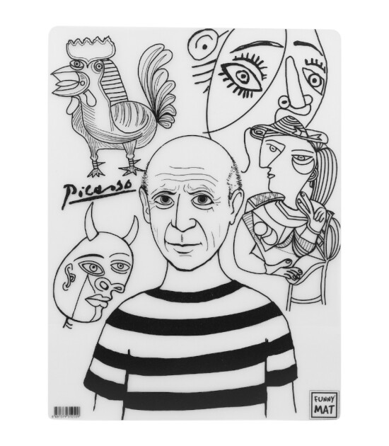 Funny Mat Set // Pablo Picasso & Frida Kahlo  (6 Kalem)