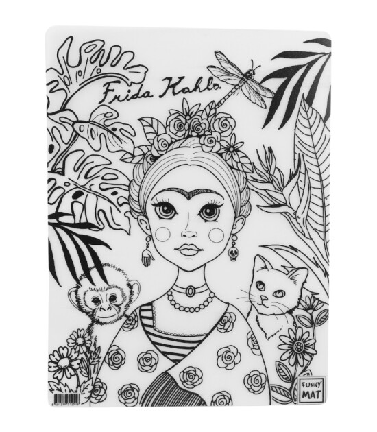 Funny Mat Set // Pablo Picasso & Frida Kahlo  (6 Kalem)