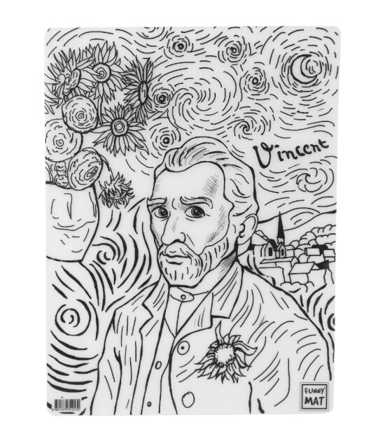 Funny Mat Set // Vincent van Gogh & Salvador Dali (6 Kalem)