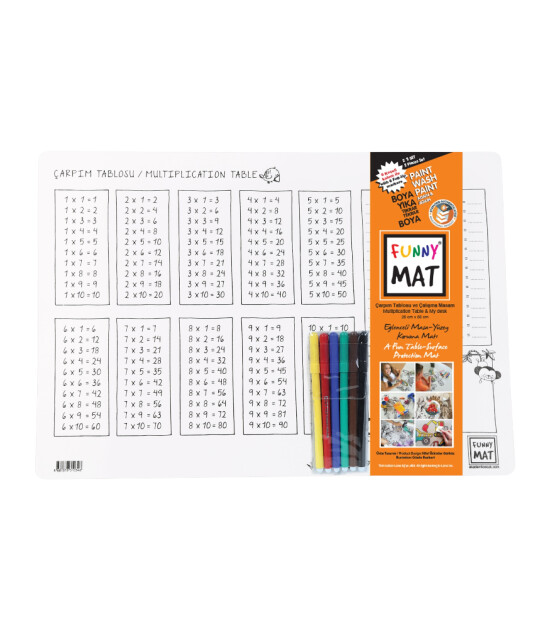 Funny Mat Set - Mini Boy // Çarpım Tablo ve Çalışma Masam