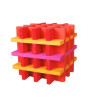 Citiblocs 100 Parça Sıcak Renkli Ahşap Blok