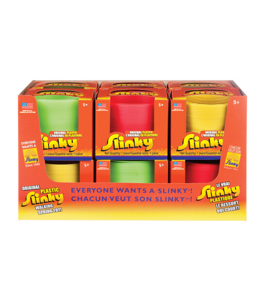 Slinky Orta Boy Renkli Plastik Slinky