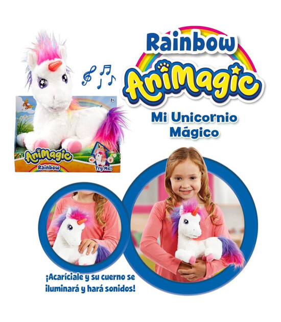 Animagic Parlayan Gökkuşağı Unicorn 256301