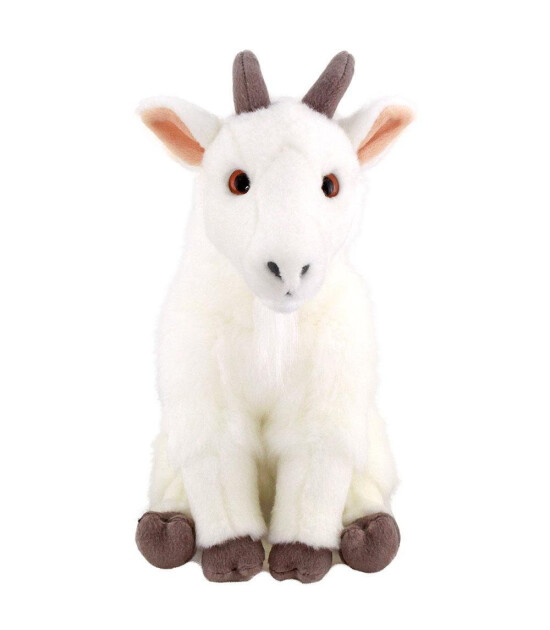 Animals Of The World Peluş Floppy Beyaz Keçi (34 cm)