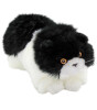 Animals Of The World Peluş Siyah Beyaz Yatan Kedi (26 cm)