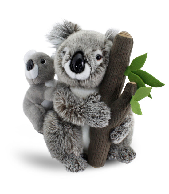 Animals Of The World Peluş Ağaçta Yavrulu Koala (26 cm)