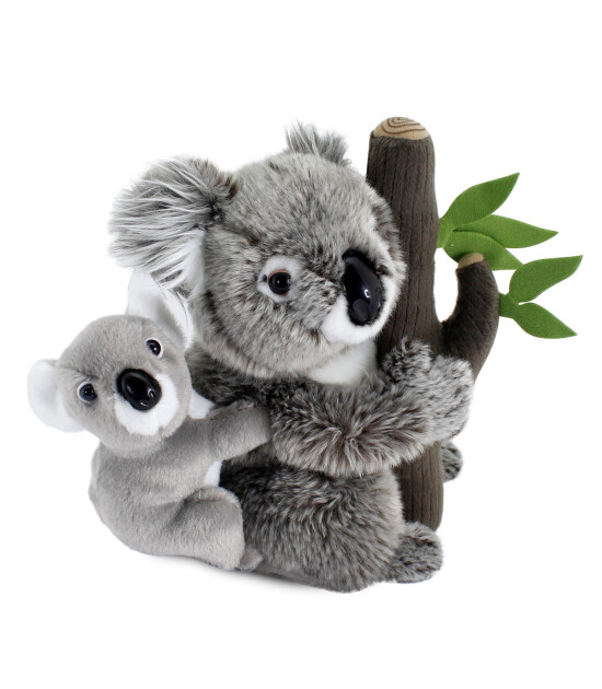 Animals Of The World Peluş Ağaçta Yavrulu Koala (26 cm)