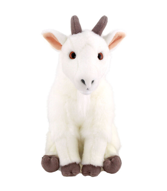 Animals Of The World Peluş Floppy Beyaz Keçi (34 cm)