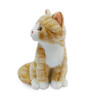 Animals Of The World Peluş Oturan Bej Kedi (22 cm)