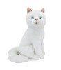 Animals Of The World Peluş Oturan Beyaz Kedi (22 cm)