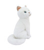 Animals Of The World Peluş Oturan Beyaz Kedi (22 cm)
