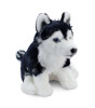 Animals Of The World Peluş Floppy Siyah Husky (28 cm)