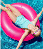 Aqua2Ude Çocuk Yüzme Gözlüğü // Cloud Heart Pink