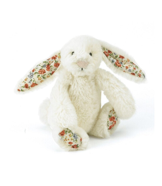Jellycat Çiçekli Krem Tavşan (Mini Boy)