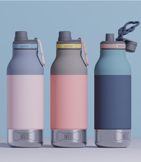 Asobu Barky Bottle // Pastel Pink