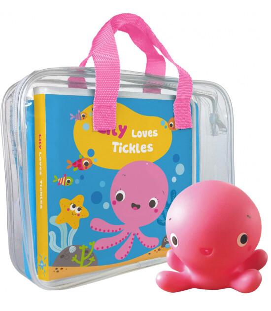 Auzou Publishing My First Bath Book & Toy: Lily Loves Tickles