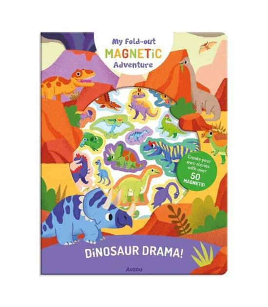 Auzou Publishing My Fold-Out Magnetic Adventure: Dinosaur Drama