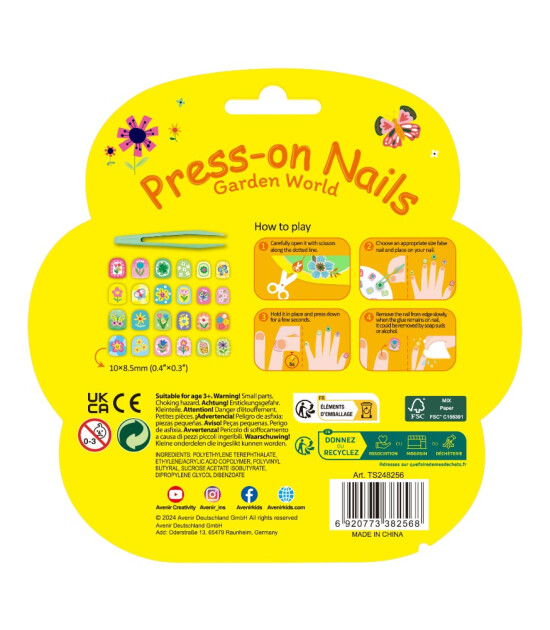 Avenir Press-on Nails Tırnak Çıkartmaları // Garden World