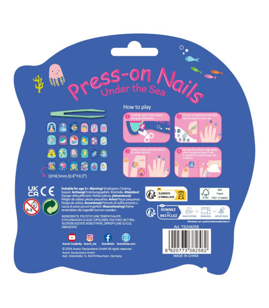 Avenir Press-on Nails Tırnak Çıkartmaları // Under the Sea