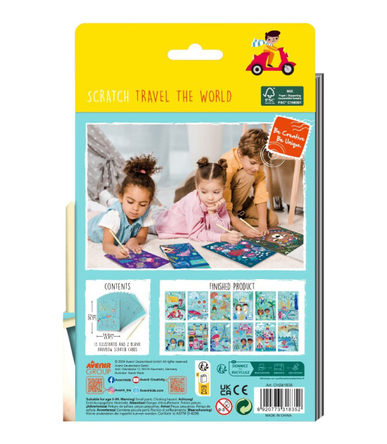 Avenir Kazıma Kartları - Mini // Travel the World