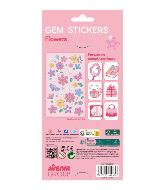 Avenir Sticker Gems - Mücevher // Flower