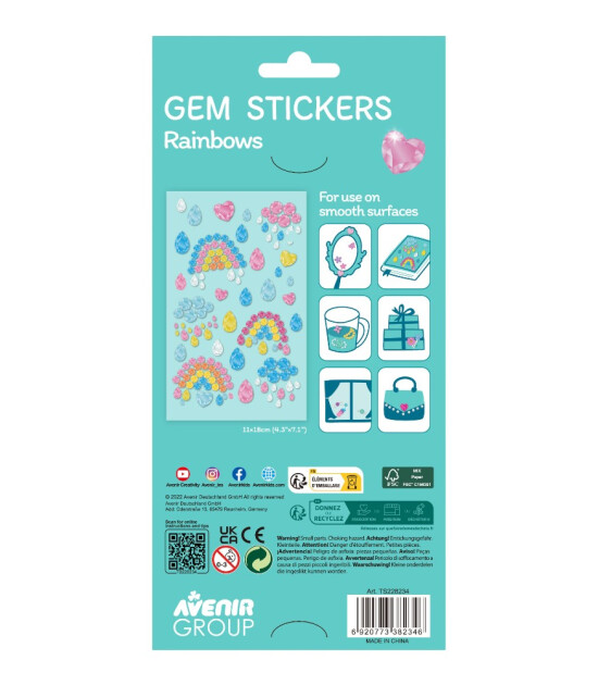 Avenir Sticker Gems - Mücevher // Rainbows